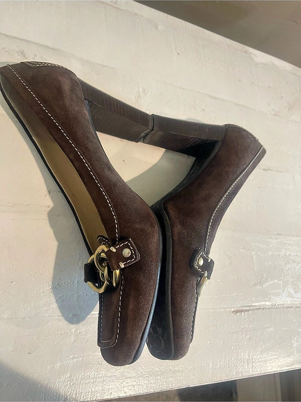 Coach Kristale Pumps in Brown - Picture 6 of 10